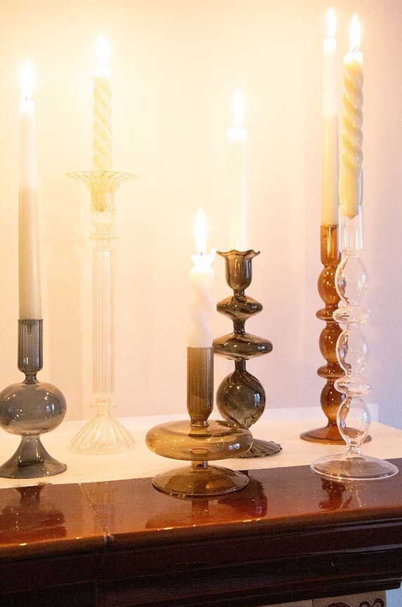 Dekorativen svečnik AU Maison oranžna 938.865.480.046