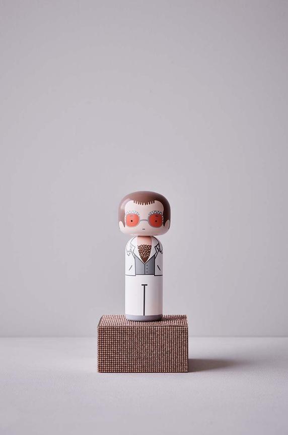 Kokeshi bábika Lucie Kaas Elton In White SI02EL1L viacfarebná AA00
