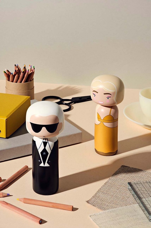 Lucie Kaas lalka kokeshi Karl SI02KA multicolor