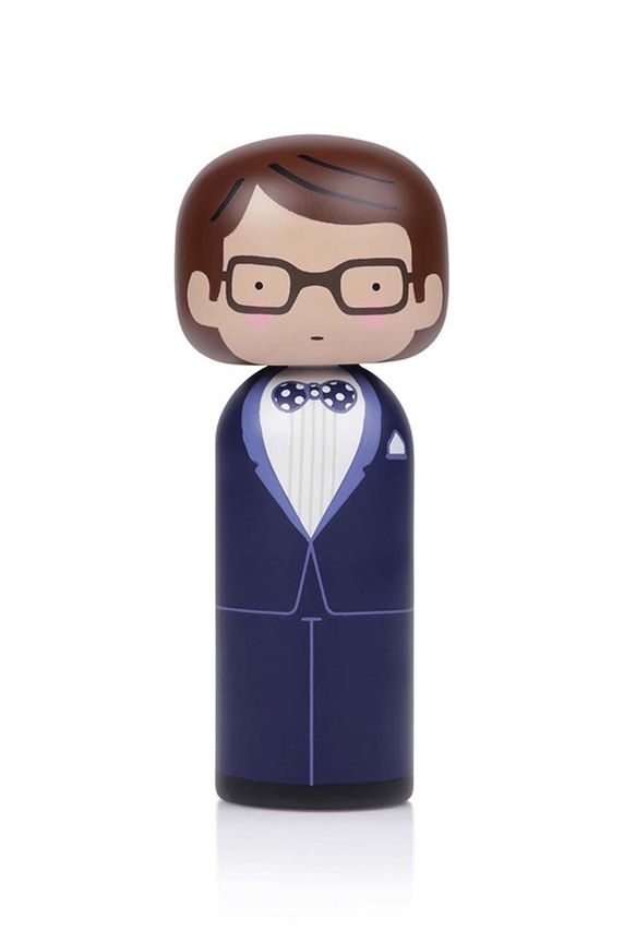 Κούκλα kokeshi Lucie Kaas Yves πολύχρωμο SI02YV