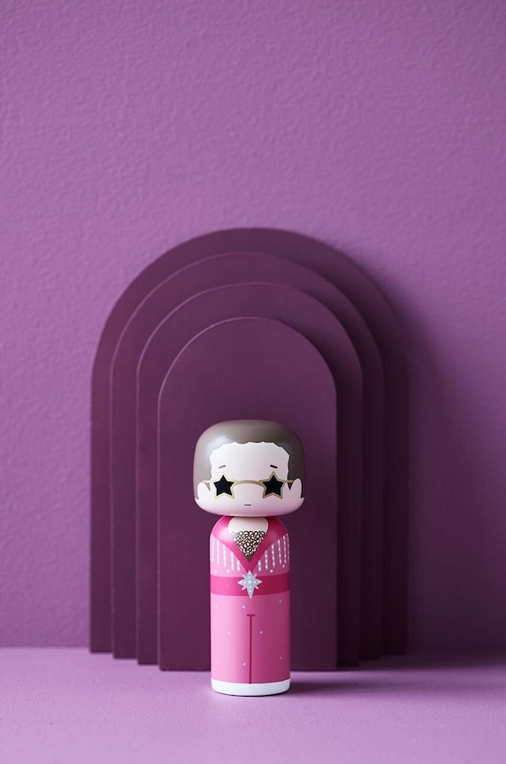 Lucie Kaas papusa kokeshi Elton In Pink SI02EL2 multicolor AA00