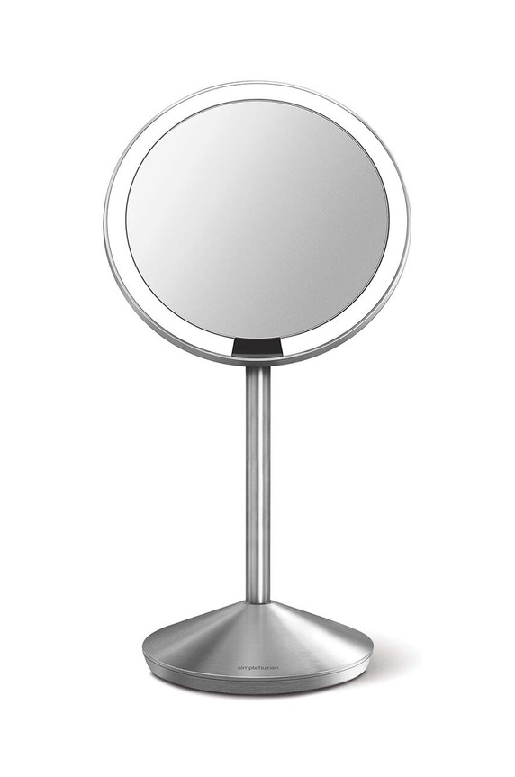 Simplehuman oglindă cu iluminare led Sensor Mirror Fold gri ST3004