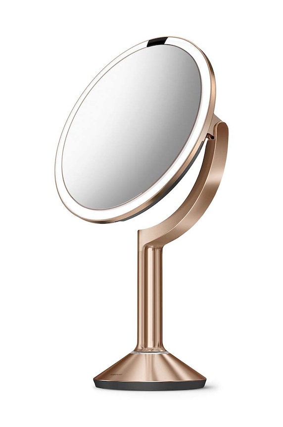 Łazienka Simplehuman lustro z oświetleniem led Sensor Mirror Trio ST3034 beżowy