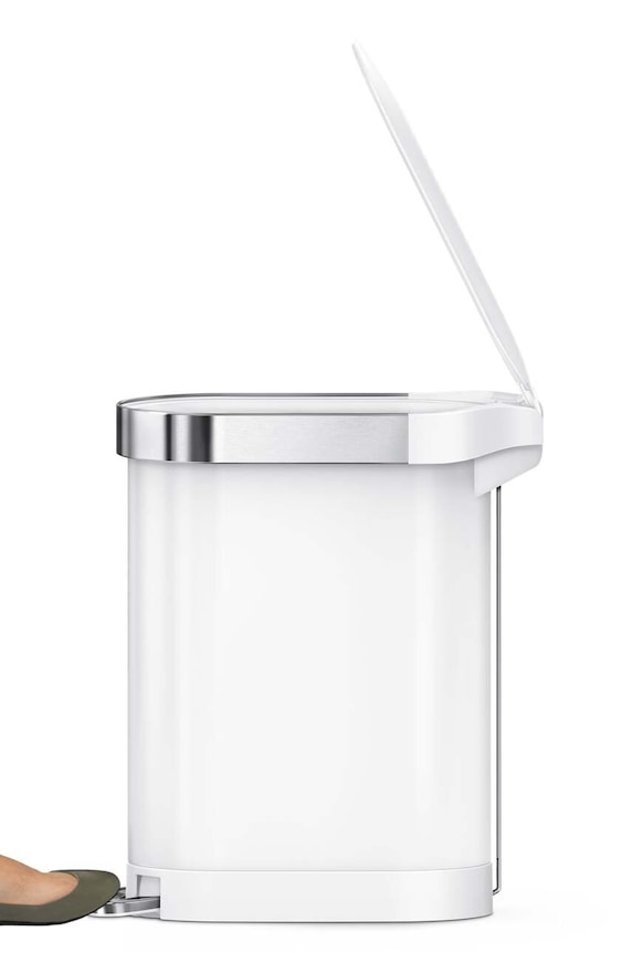 Simplehuman cestino dei rifiuti 45 l bianco CW2069