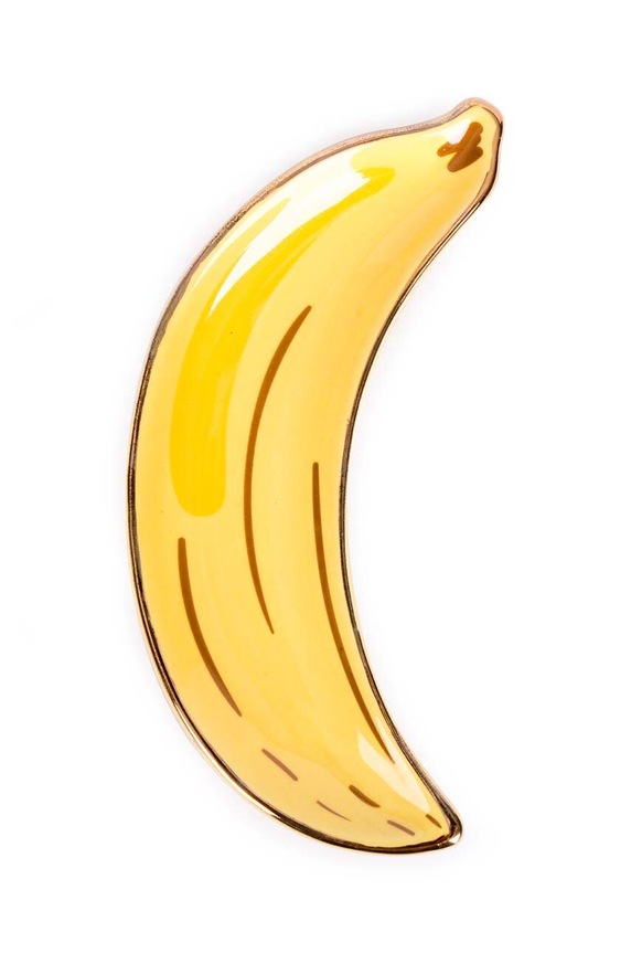 Helio Ferretti pojemnik na biżuterię Banana Tray żółty 121523