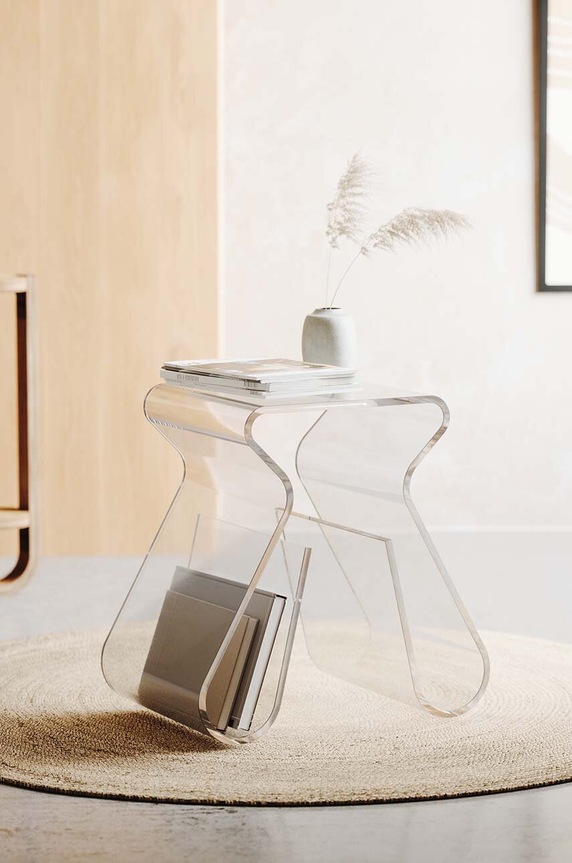 Umbra gazetnik Magino Stool transparentny 322720.165