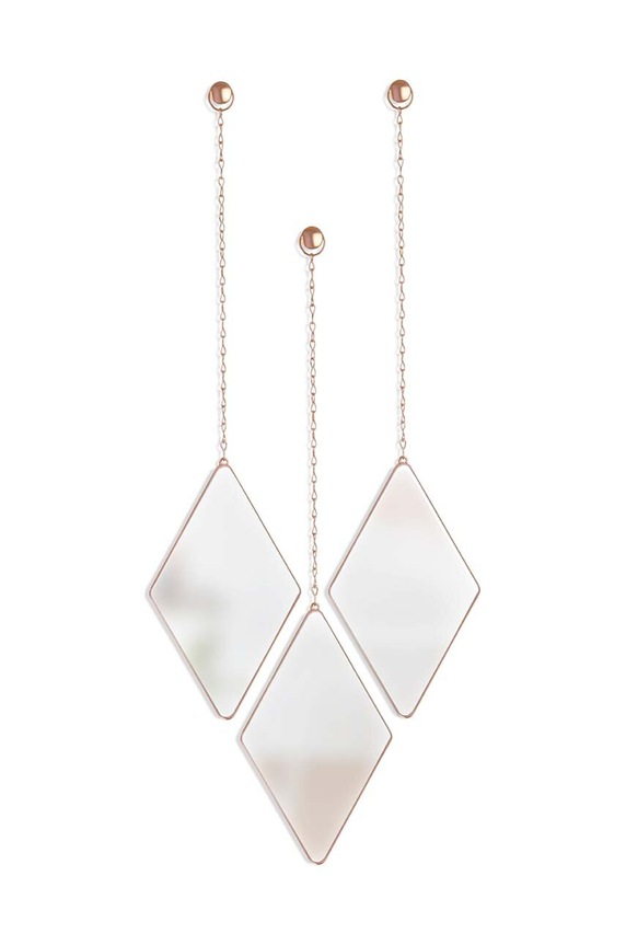 Umbra set de oglinzi Dima Diamond 3-pack maro 358777.880