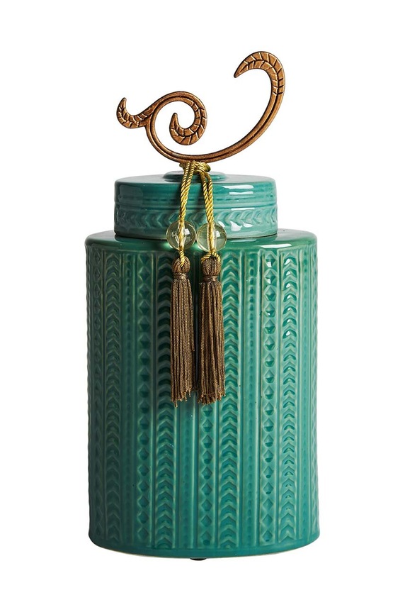 Vical wazon dekoracyjny Nekane Vase turkusowy 24259