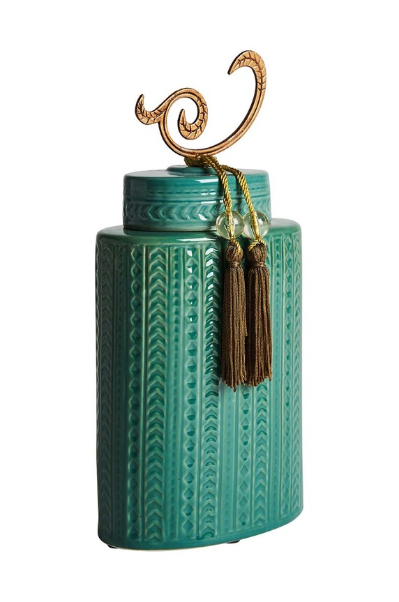 Vical wazon dekoracyjny Nekane Vase 24259 turkusowy AA00