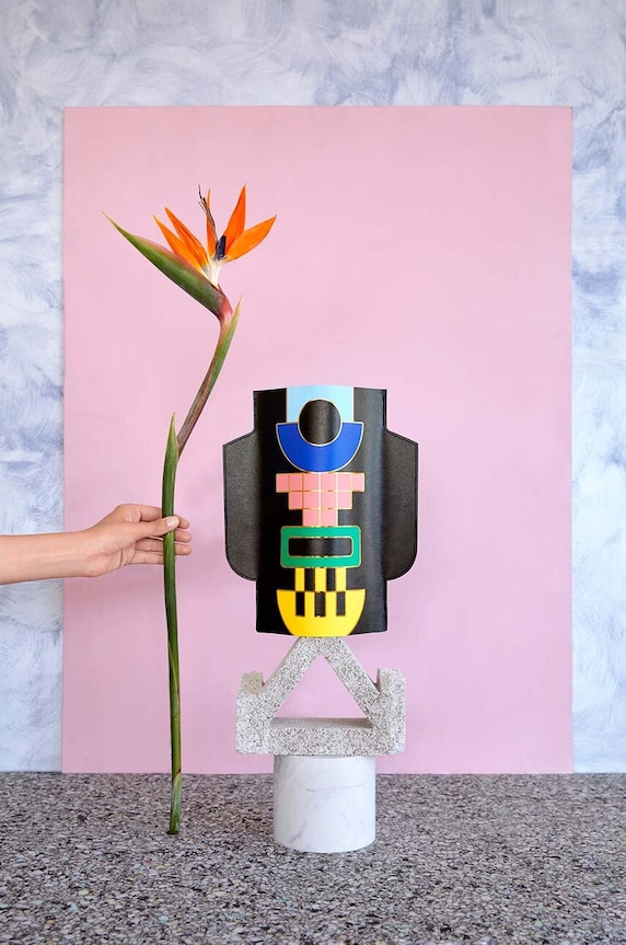 Octaevo dekor váza többszínű OPVEMN.18