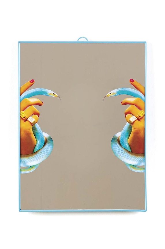 Seletti fali tükör Big Hands with Snakes 30 x 40 cm többszínű 17125
