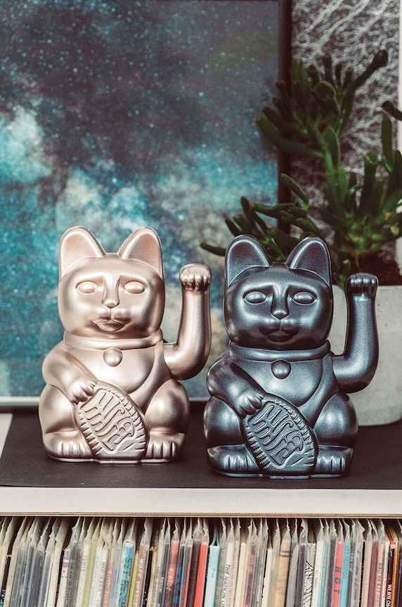 Obývacia izba a spálňa Dekorácia Donkey Lucky Cat - Galaxy 330440 modrá