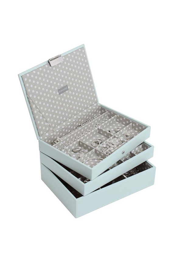 Living și dormitor Stackers cutie de bijuterii 70795 turcoaz