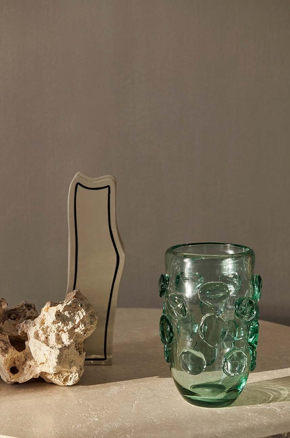 Ferm Living wazon dekoracyjny Lump Vase 1104267229 transparentny AA00