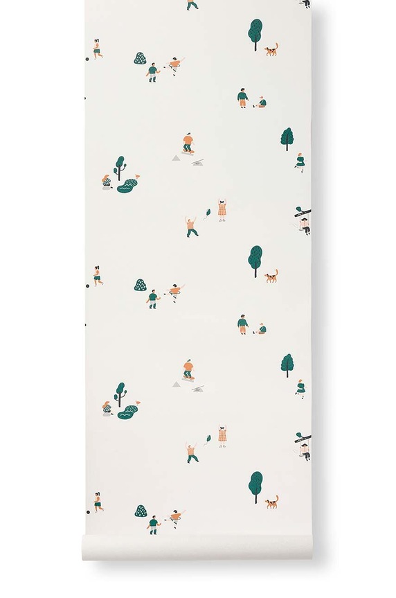 Ferm Living tapeta The Park 1104263768 multicolor AA00