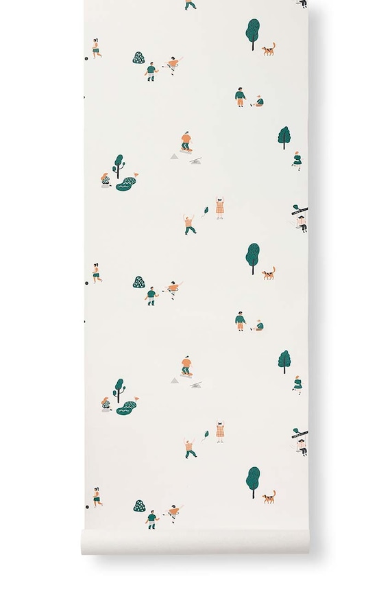 Ferm Living tapeta The Park 1104263768 multicolor AA00