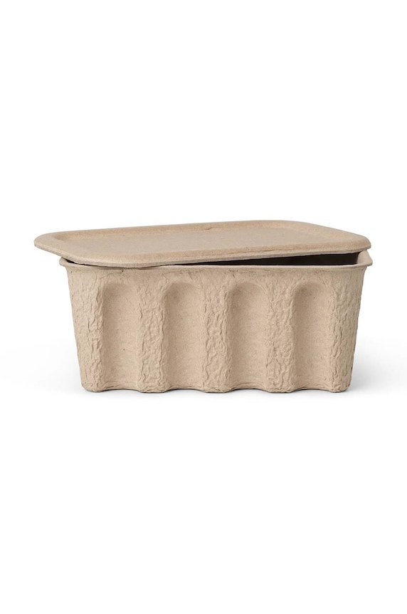 ferm LIVING cutie de depozitare Paper Pulp Box 2-pack 1104263132 bej AA00