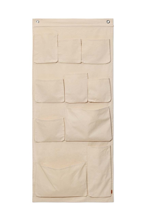 ferm LIVING fali rendszerező Canvas XL Wall Pockets bézs 1104266380