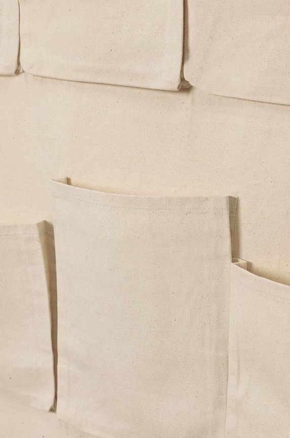 Ferm Living organizer ścienny Canvas Wall Pockets 1104266381 beżowy AA00