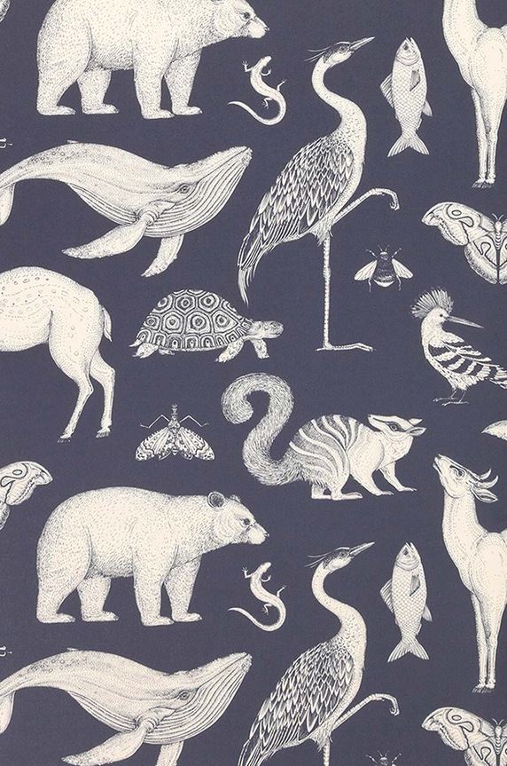 ferm LIVING tapéta Katie Scott többszínű 100235403