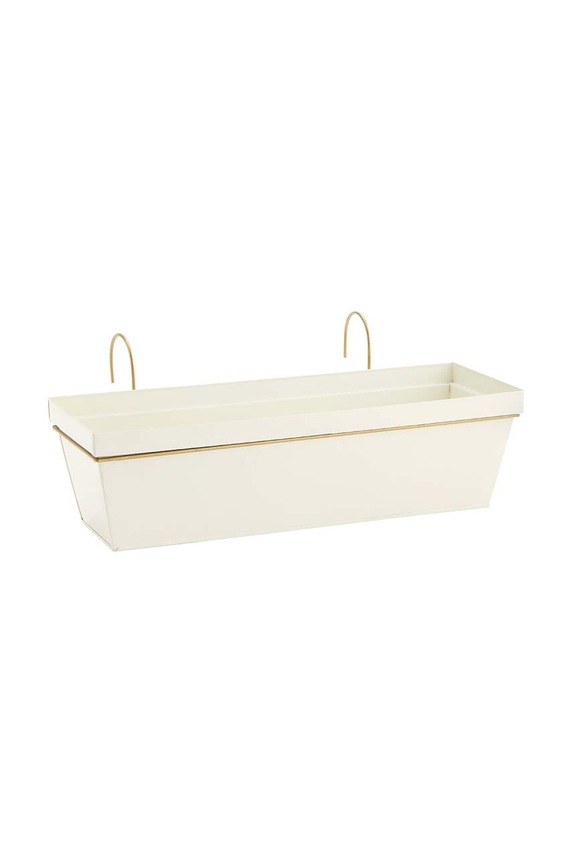 Madam Stoltz ghiveci de balcon 50 x 19 x 14,5 cm bej 3518CR.3486AB