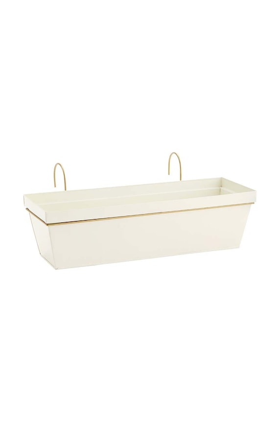 Madam Stoltz ghiveci de balcon 50 x 19 x 14,5 cm bej 3518CR.3486AB