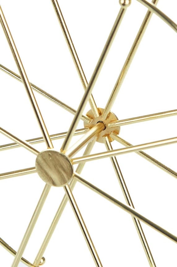 Salon i sypialnia Balvi stojak na biżuterię Golden Wheel 27682 żółty