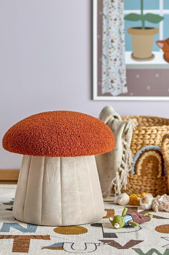 Bloomingville puf Bertil 82058266 czerwony AA00