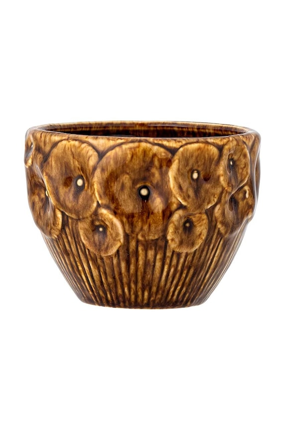 Bloomingville osłonka na doniczkę Rokaya 14 x 10 cm brązowy 82060154