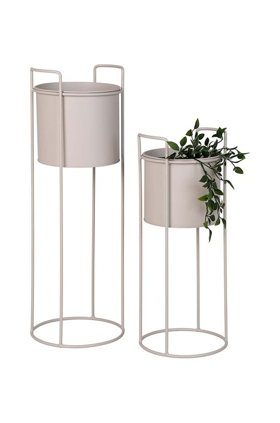 Dnevna soba in spalnica Cvetlični lonec z okvirjem House Nordic Rabo 18 x 50 / 21,5 x 65 cm 2-pack 9201005 bež