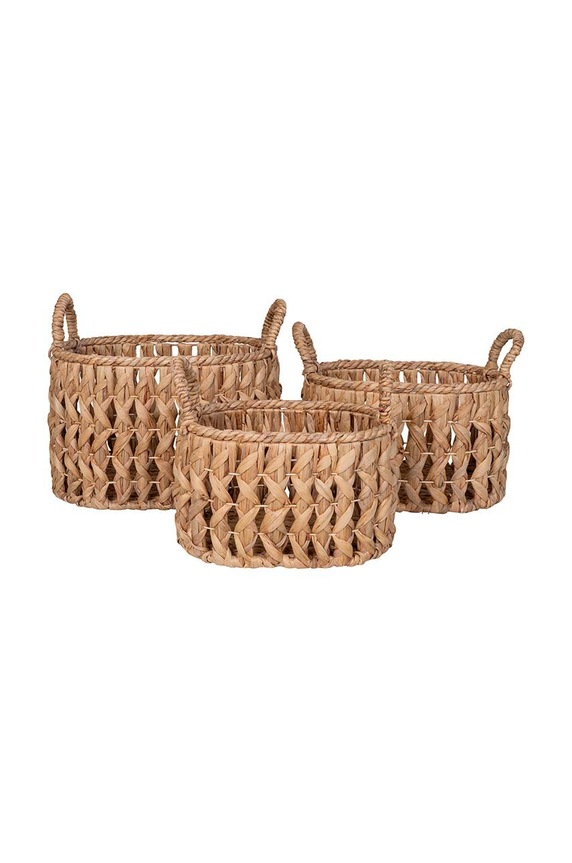 Košara za skladištenje House Nordic Balerma 3-pack bež 4401552