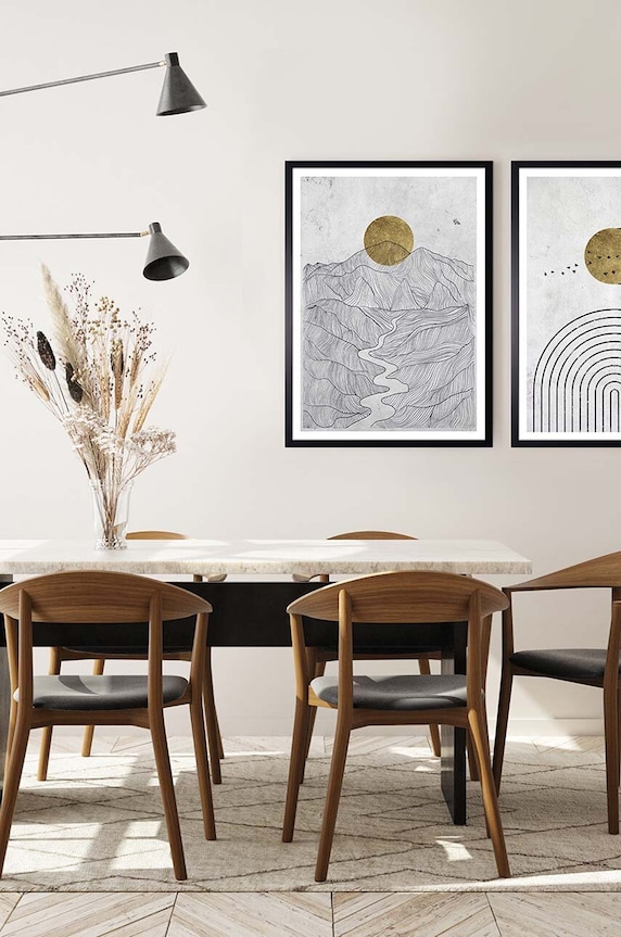 Obývací pokoj a ložnice Nástěnná dekorace v rámu 53 x 73 cm 15.41.201.6063 vícebarevná