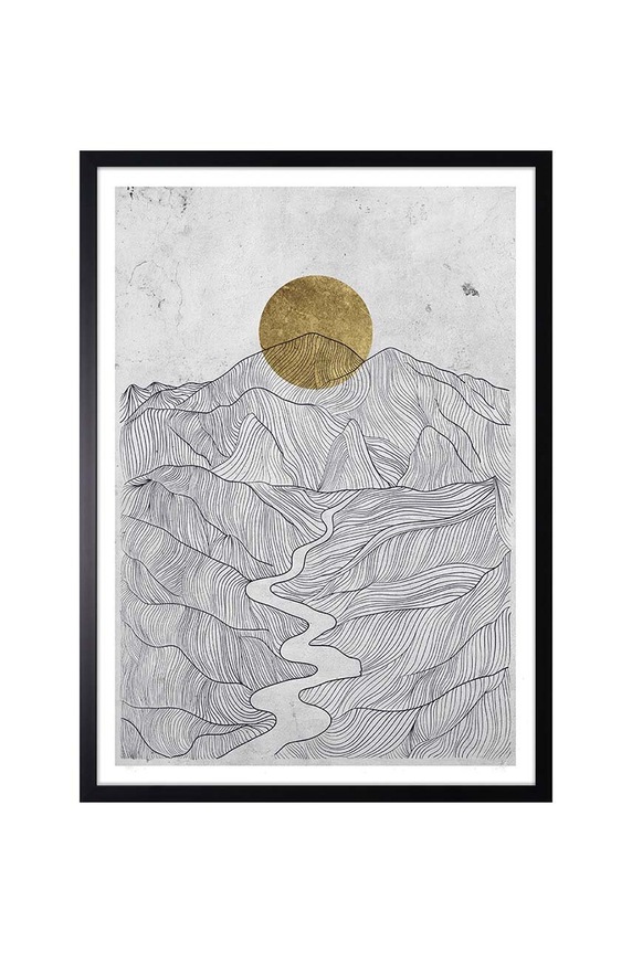 dekoracja ścienna w ramie 53 x 73 cm multicolor 15.41.201.6064