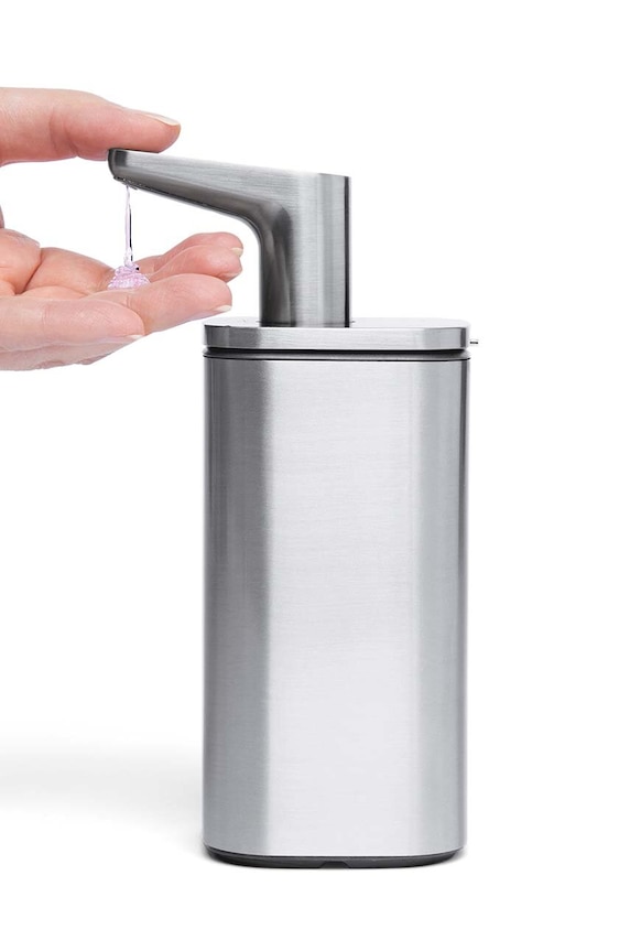 Μπάνιο Δοχείο υγρού σαπουνιού Simplehuman Pulse Pump 295 ml KT1183 γκρί