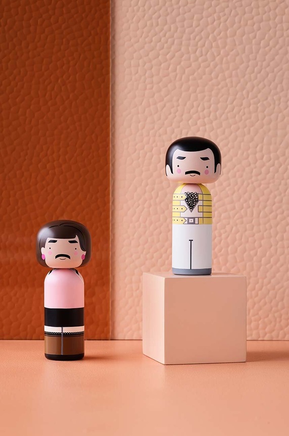 Salon i sypialnia Lucie Kaas lalka kokeshi Freddie SI02FR multicolor