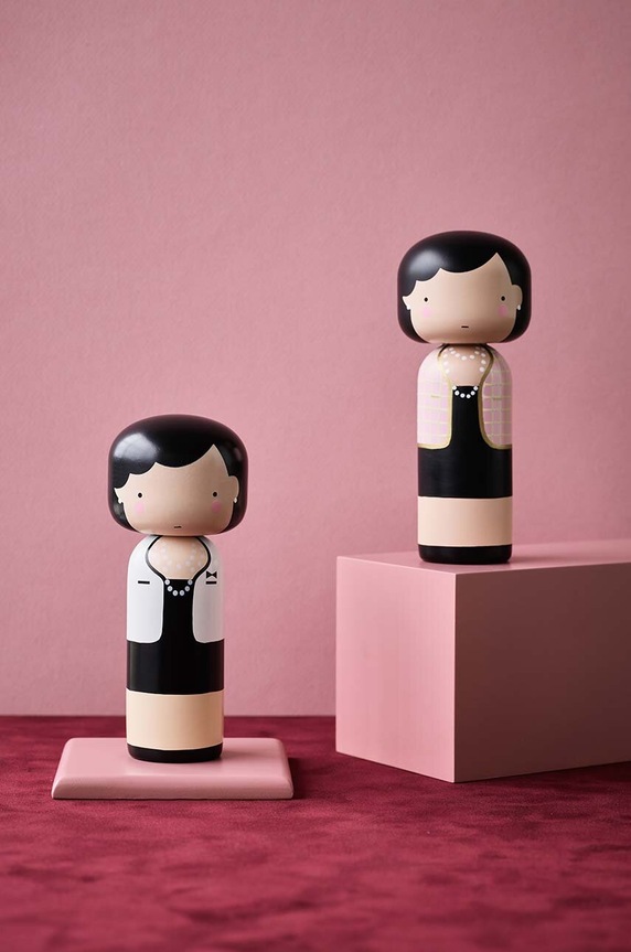 Nappali és hálószoba Lucie Kaas kokeshi baba Coco In Pink SI01CO2 többszínű