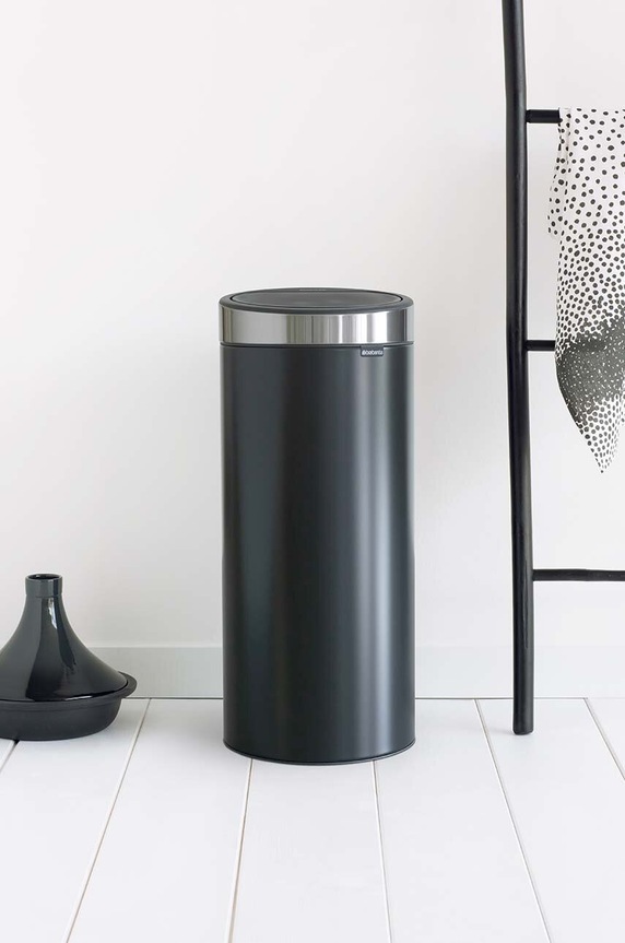 Brabantia kosz na śmieci Touch Bin New 30 L czarny 115448