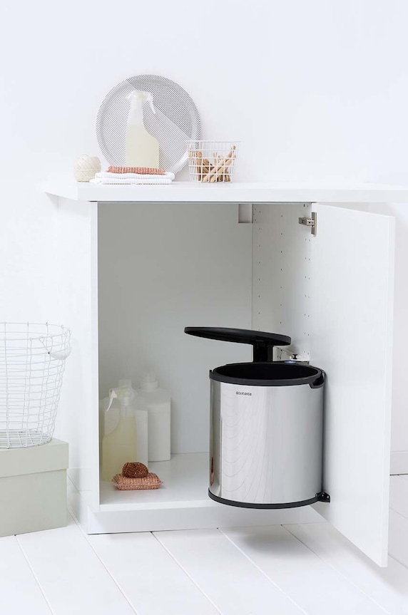 Brabantia kosz szafkowy na śmieci 15 L 418181 szary AA00