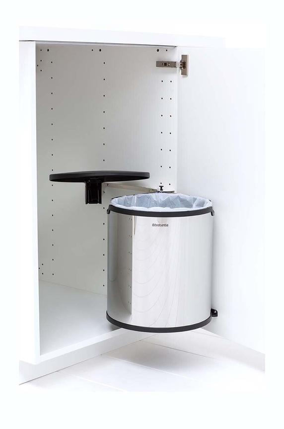 Brabantia kosz szafkowy na śmieci 15 L szary 418181