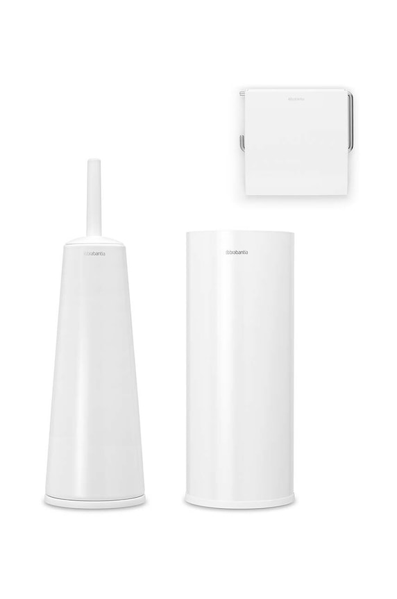 Brabantia zestaw akcesoriów łazienkowych ReNew 3-pack biały 280627