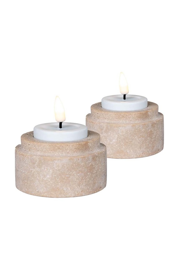 Ukrasni svijećnjak House Nordic 2-pack 4561049 bež AA00