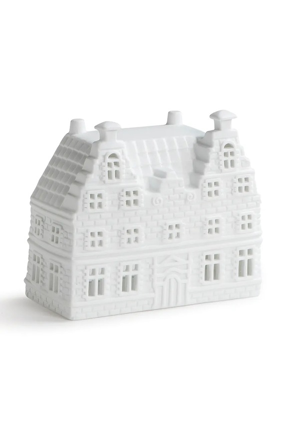 Διακοσμητικό κηροπήγιο &k amsterdam Canal House Duo Large λευκό 1773.29