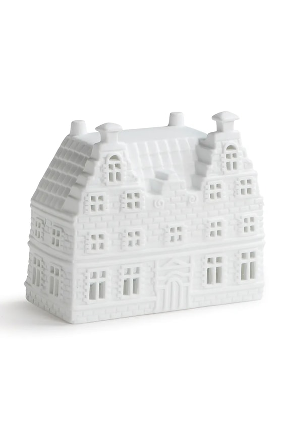 Διακοσμητικό κηροπήγιο &k amsterdam Canal House Duo Large λευκό 1773.29