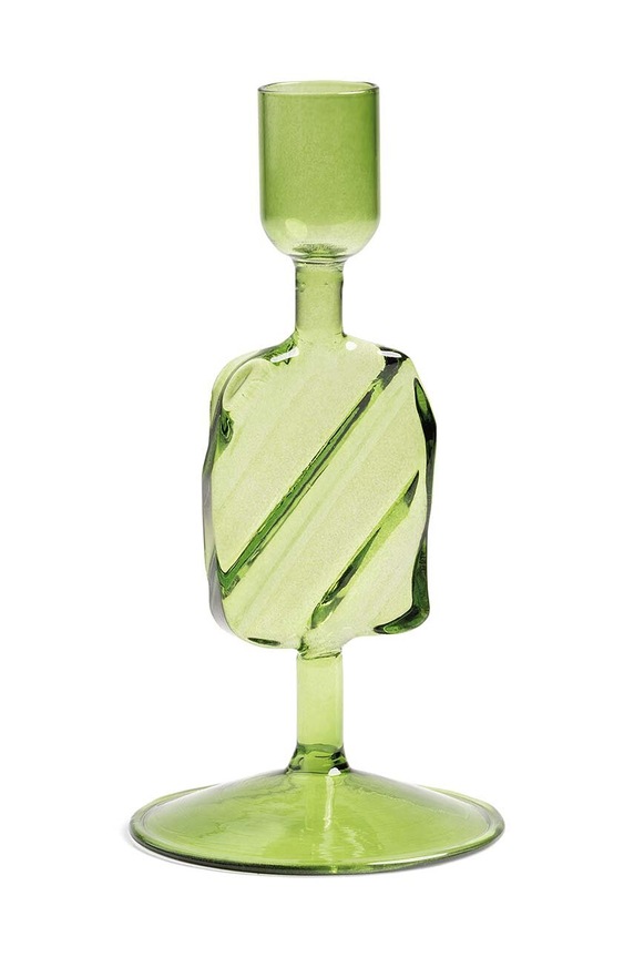 Декоративний свічник &k amsterdam Puddle Green зелений 2181.02
