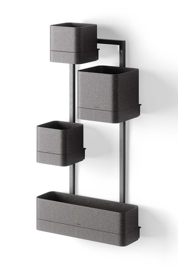 Umbra zestaw doniczek ściennych Cubiko 35,6 x 72,6 cm 1018767.040 czarny AA00