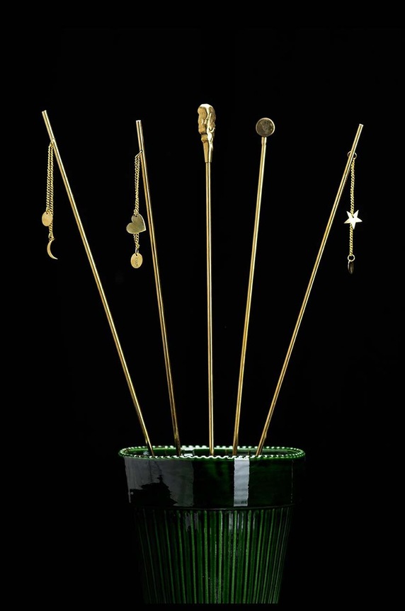 Opěrná tyč k rostlinám Garden Glory Flower Stick Organic žlutá 19521.GG