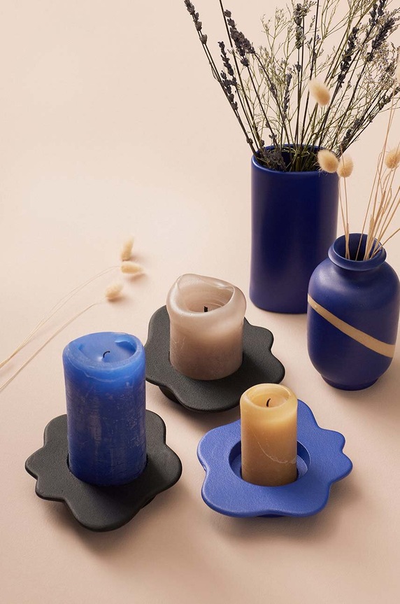Nappali és hálószoba Cozy Living dekoratív gyertyatartó Disree Candle Holder 8416 fekete