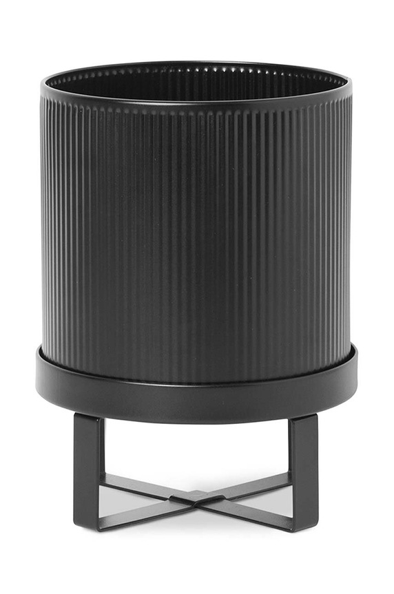 ferm LIVING doniczka ze stelażem Bau Pot S/18 x 24 cm czarny 100203101