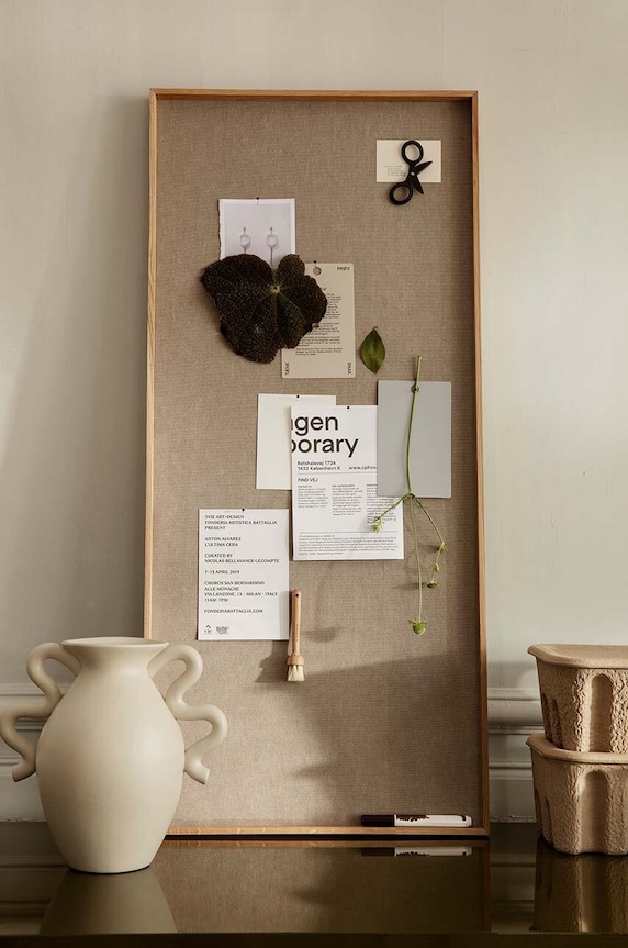 Διακοσμητικό βάζο ferm LIVING Verso Table Vase 1104264696 μπεζ
