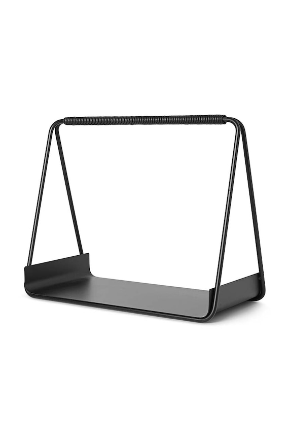 Ferm Living kosz na drewno Port Wood Basket S 1104263210 czarny AA00